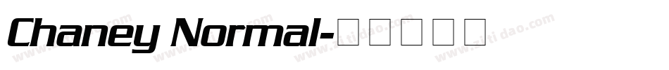 Chaney Normal字体转换